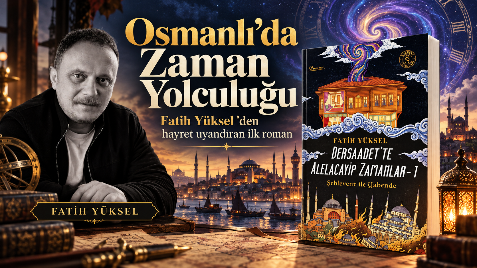 Fatih Yüksel’den Osmanlı’da Zaman Yolculuğuna Açılan Kapı: “Dersaadet’te Alelacayip Zamanlar”